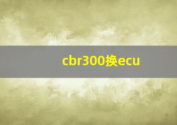 cbr300换ecu