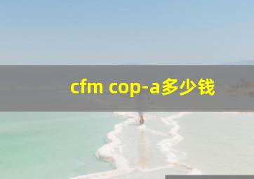 cfm cop-a多少钱