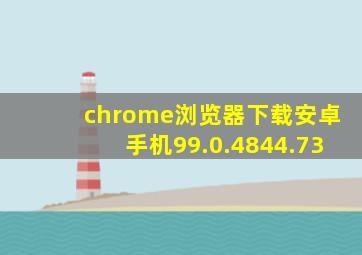 chrome浏览器下载安卓手机99.0.4844.73