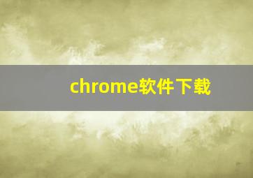 chrome软件下载