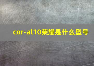 cor-al10荣耀是什么型号