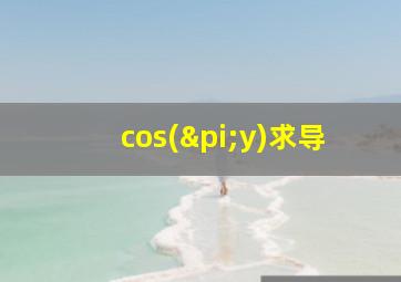 cos(πy)求导