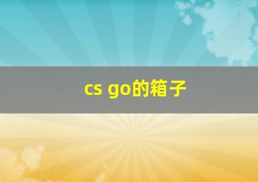 cs go的箱子