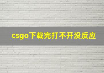 csgo下载完打不开没反应