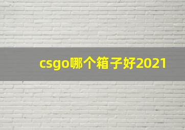 csgo哪个箱子好2021