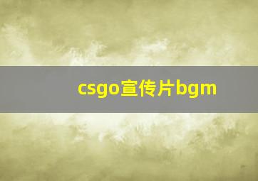 csgo宣传片bgm