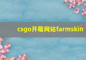 csgo开箱网站farmskin