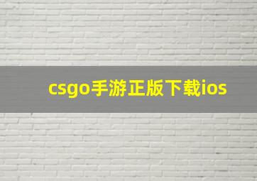 csgo手游正版下载ios