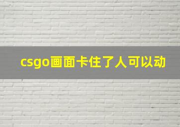 csgo画面卡住了人可以动