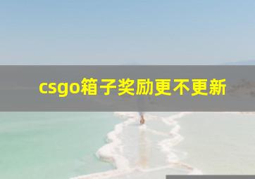 csgo箱子奖励更不更新