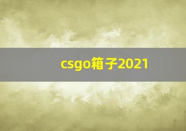 csgo箱子2021