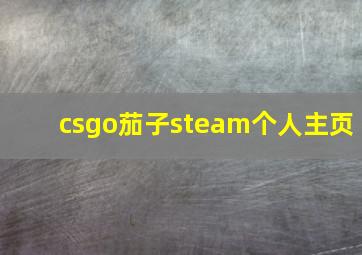 csgo茄子steam个人主页