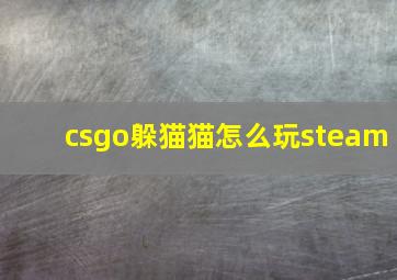 csgo躲猫猫怎么玩steam