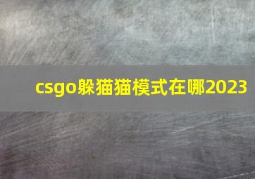 csgo躲猫猫模式在哪2023