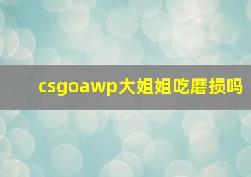 csgoawp大姐姐吃磨损吗