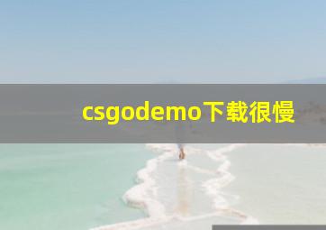 csgodemo下载很慢