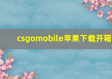 csgomobile苹果下载开箱