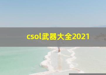 csol武器大全2021