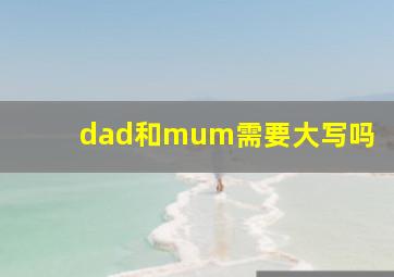 dad和mum需要大写吗