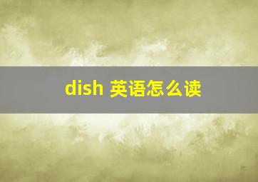 dish 英语怎么读