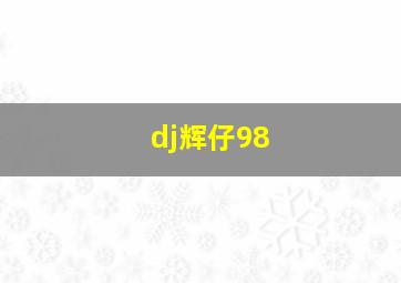 dj辉仔98