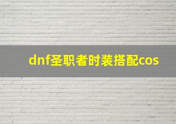 dnf圣职者时装搭配cos