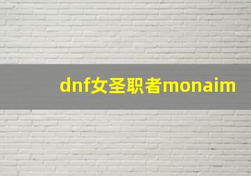 dnf女圣职者monaim