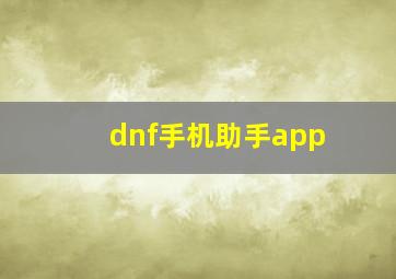 dnf手机助手app