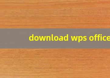 download wps office