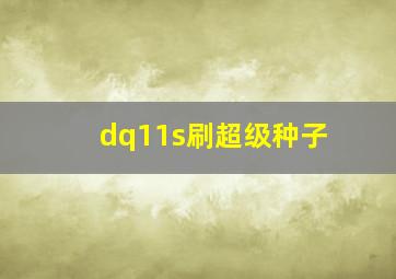 dq11s刷超级种子