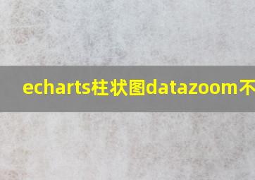 echarts柱状图datazoom不生效