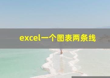 excel一个图表两条线