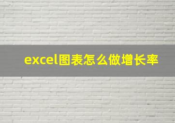 excel图表怎么做增长率