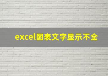 excel图表文字显示不全