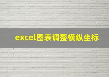 excel图表调整横纵坐标