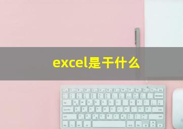 excel是干什么