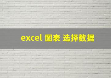 excel 图表 选择数据