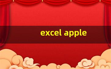 excel apple