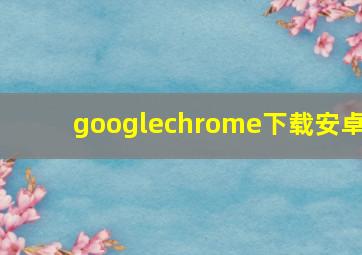 googlechrome下载安卓