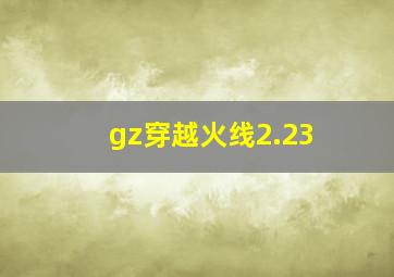 gz穿越火线2.23