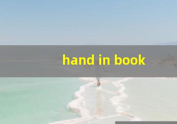 hand in book