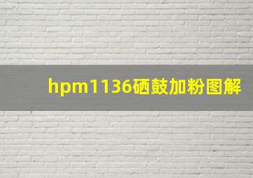 hpm1136硒鼓加粉图解