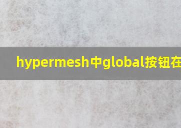 hypermesh中global按钮在哪里