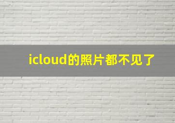 icloud的照片都不见了