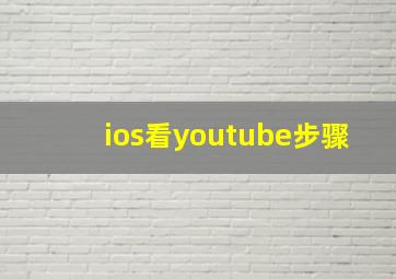 ios看youtube步骤