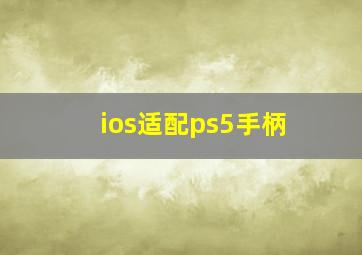 ios适配ps5手柄