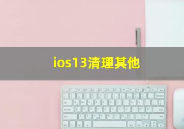 ios13清理其他