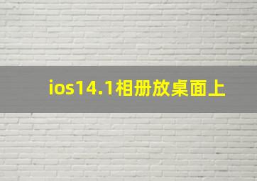 ios14.1相册放桌面上