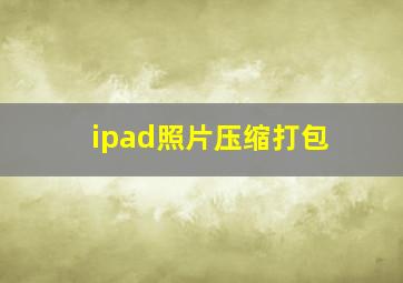 ipad照片压缩打包