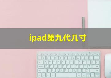 ipad第九代几寸